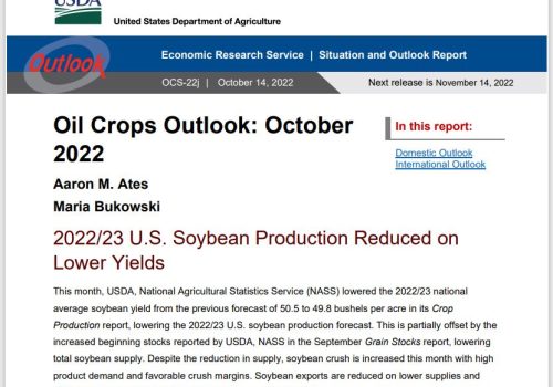 USDA-Oil-Crops-Outlook-October-2022