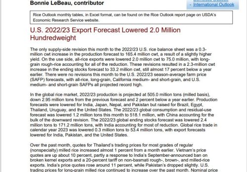 USDA-Rice-Outlook-October-2022